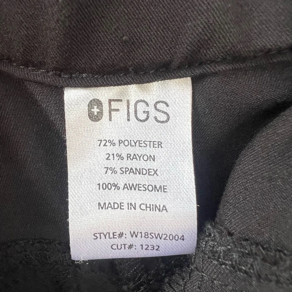 FIGSPRO‎ Men’s Black Straight Leg Trouser Size L